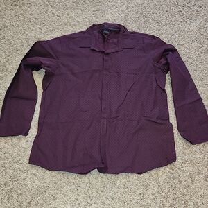 Marc Anthony Mens Size XXL Deep Burgundy Dress Shirt